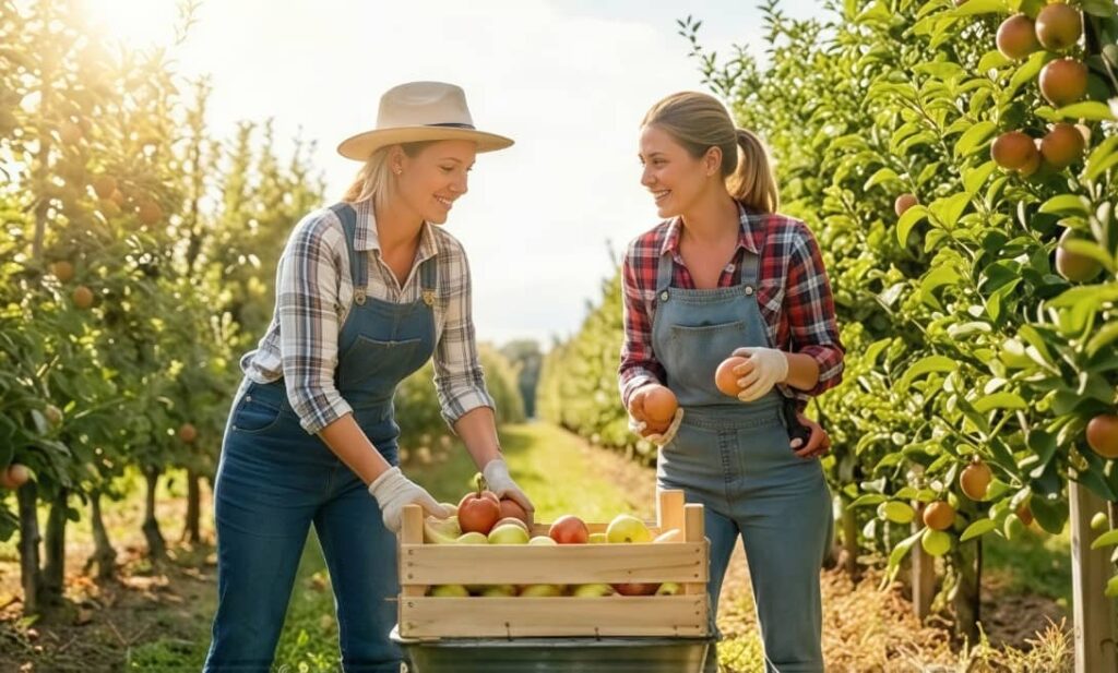 women picking apple - Tradition and Sustainability 1